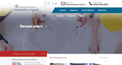 Desktop Screenshot of kahyaogluinsaat.com